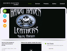 Tablet Screenshot of hawghavenleathers.com